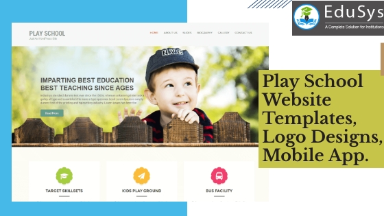 Play School Website Templates, logo Design, Mobile App (2021)