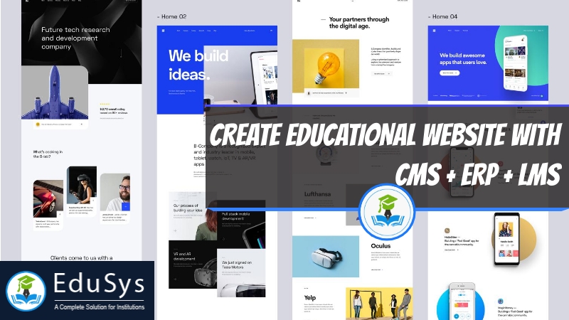 How to Create Educational Website with CMS + ERP + LMS (2021)