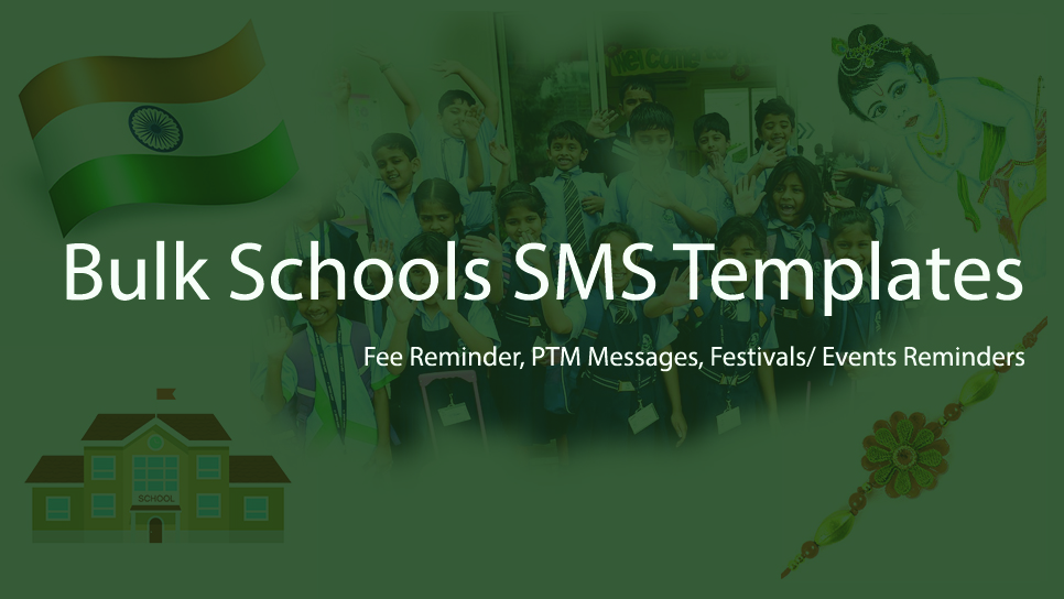 Holi & Ugadi Bulk School SMS Templates - Fee Reminder, PTM Message Parents