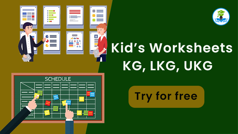 ICSE & CBSE worksheets for Kids (2021) - KG, LKG, UKG, Class 1 and more