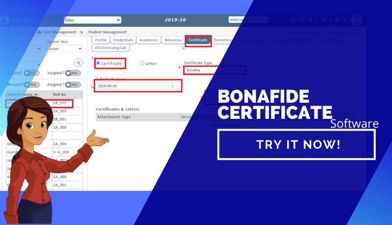 Bonafide Certificate - How To Generate Bonafide Certificate Online?