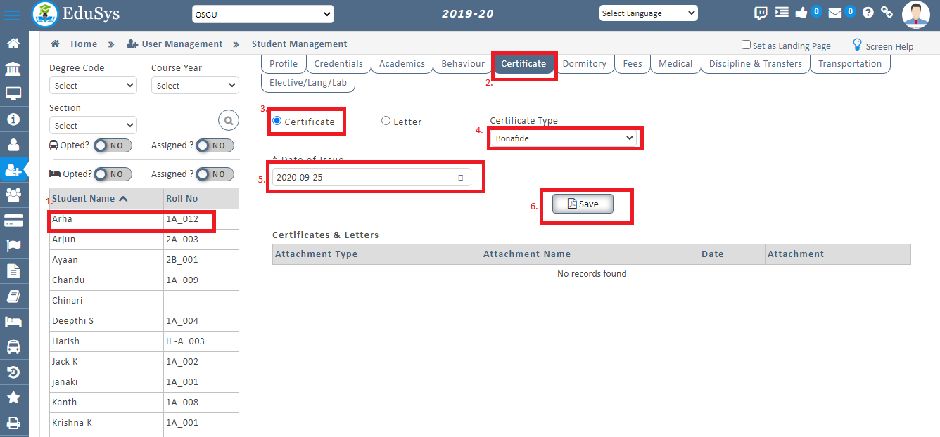 Bonafide Certificate generator