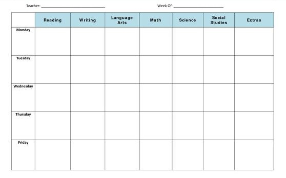 Pre K Lesson Plan Template Free from www.edusys.co