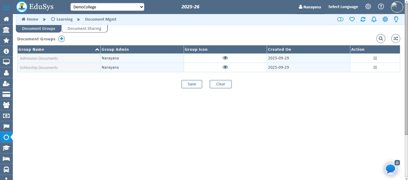 College Document Management