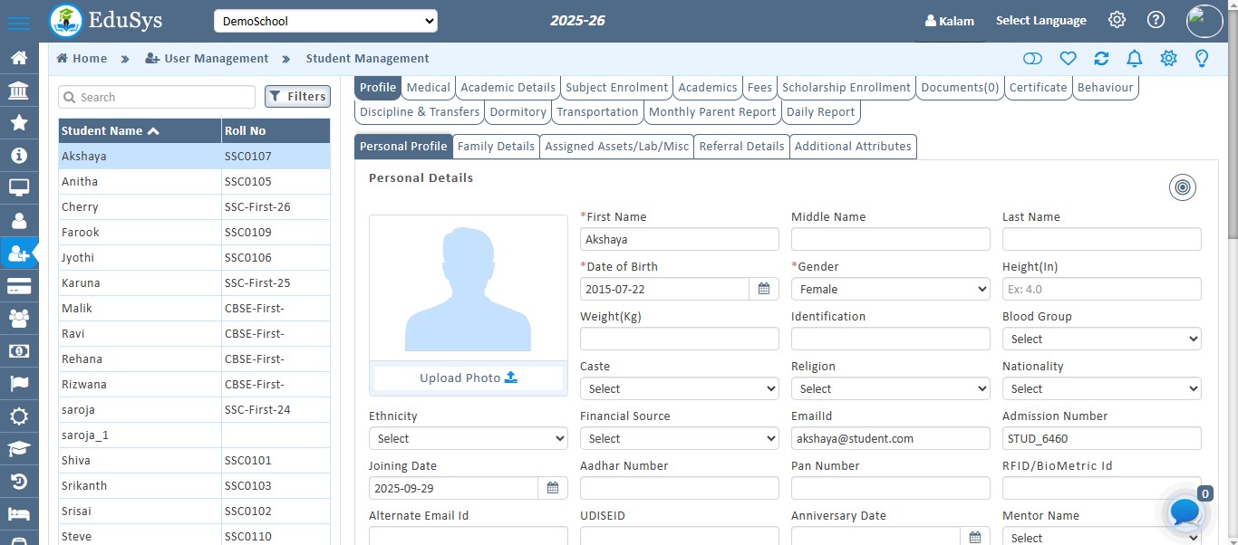 K12-School Student Management