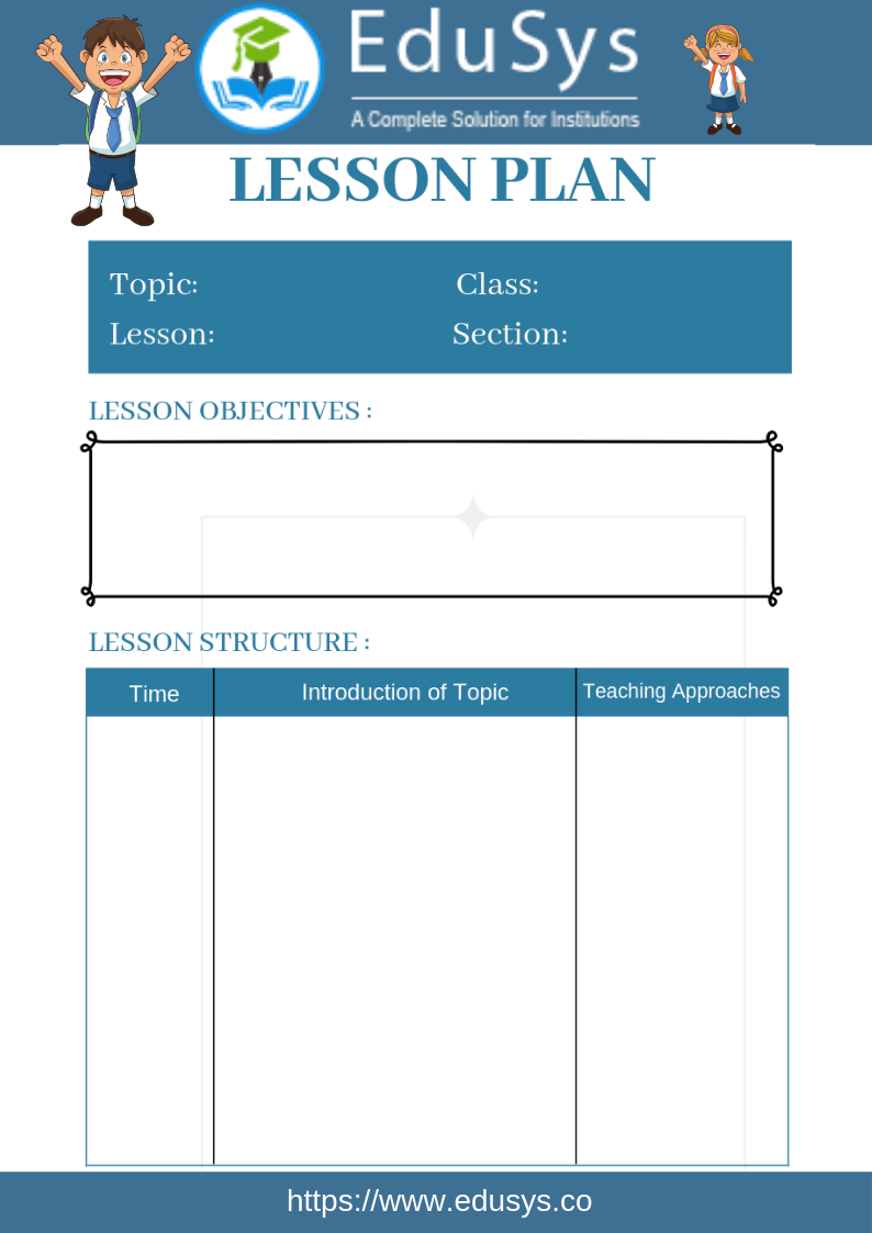 Cbse Lesson Plans 2022 5 Sample Format Templates - Riset